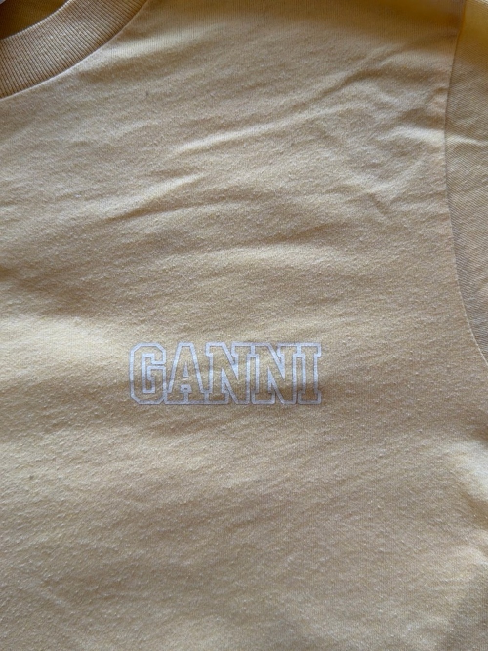 Ganni Yellow Tee - Picture 2 of 4